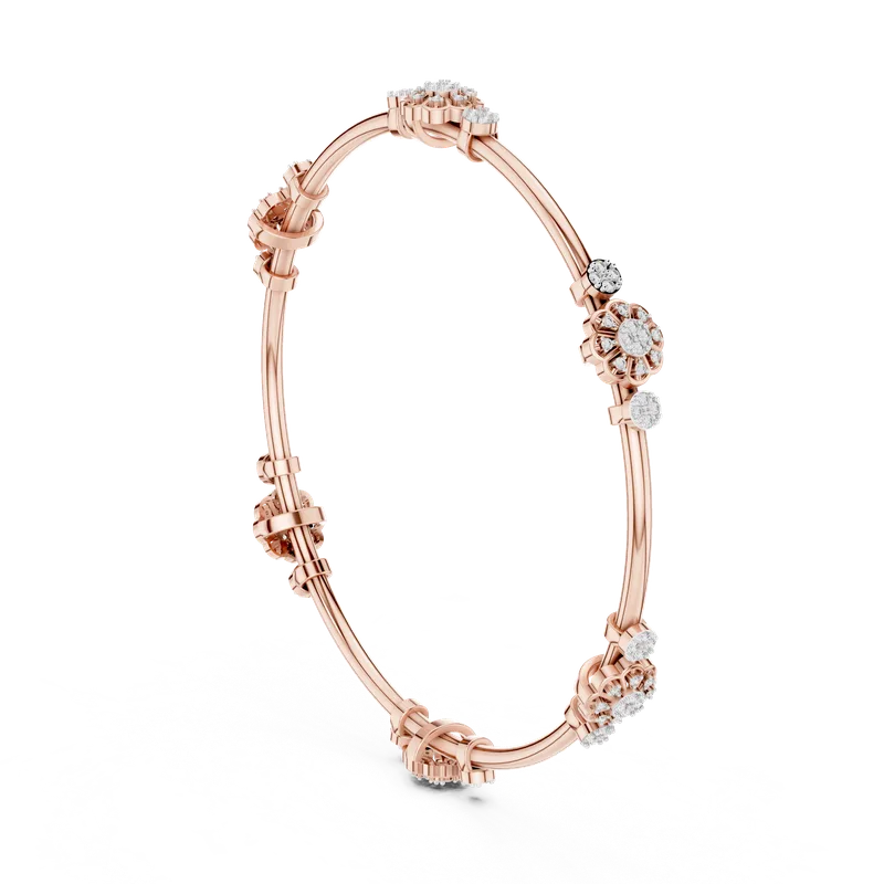 18K Gold Round Diamond Pavé Bracelet – 0.816 ct (12-10002-LB) – Bracelets by Ivanka & Co