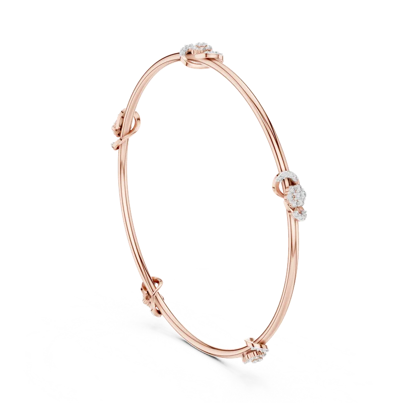 18K Gold Round Diamond Pavé Bracelet – 0.51 ct (12-10003-LB) – Bracelets by Ivanka & Co