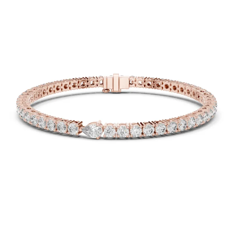 18K Gold Round Diamond Pavé Bracelet – 5.75 ct (GLBR-0015) – Bracelets by Ivanka & Co