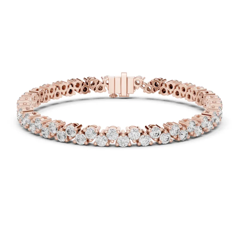 18K Gold Round Diamond Pavé Bracelet – 6.2 ct (GLBR-0021) – Bracelets by Ivanka & Co