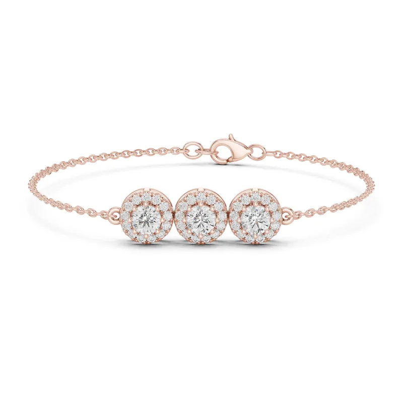 18K Gold Round Diamond Pavé Bracelet – 1.29 ct (GLBR-0023) – Bracelets by Ivanka & Co