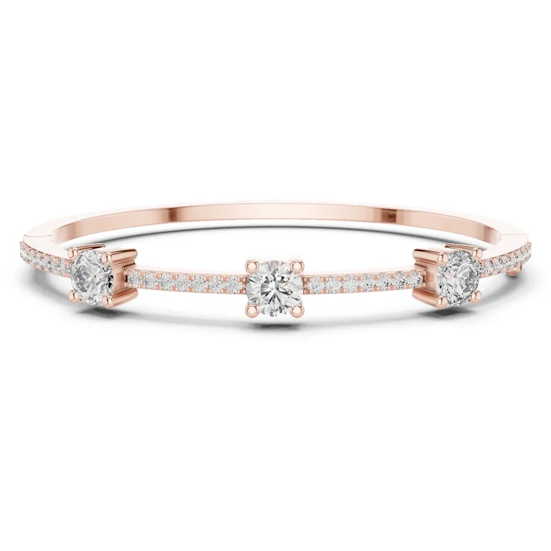 18K Gold Round Diamond Pavé Bracelet – 3.6 ct (GLBR-0026) – Bracelets by Ivanka & Co