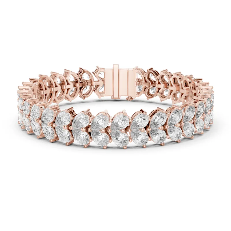 18K Gold Pear Diamond Pavé Bracelet – 17.582 ct (GLBR-0027) – Bracelets by Ivanka & Co