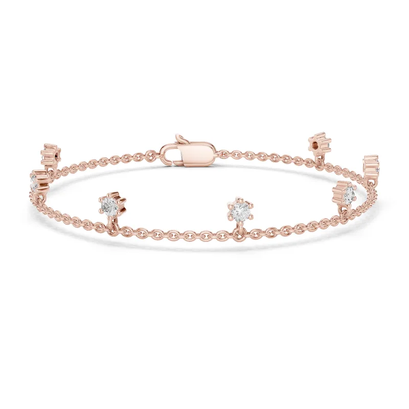 18K Gold Round Diamond Cluster Bracelet – 0.77 ct (GLBR-0034) – Bracelets by Ivanka & Co