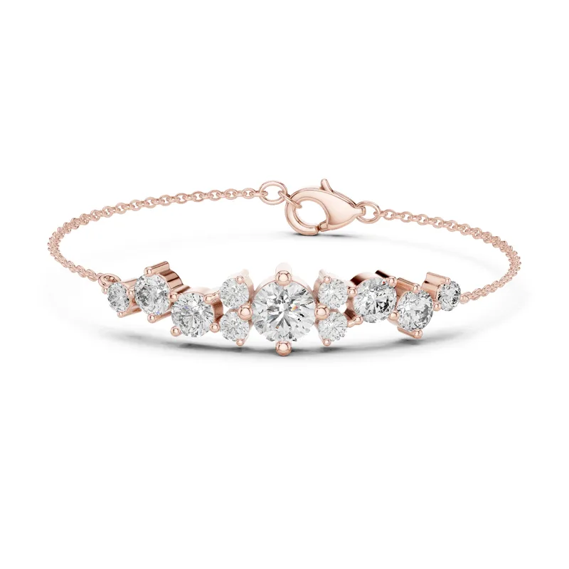18K Gold Round Diamond Pavé Bracelet – 3.03 ct (GLBR-0037) – Bracelets by Ivanka & Co