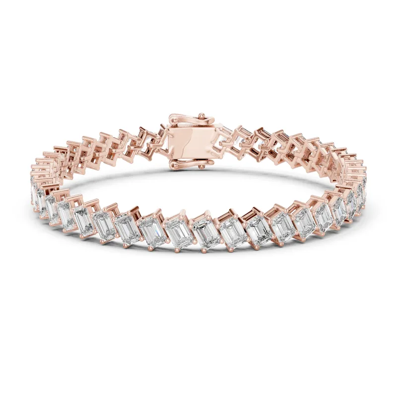 18K Gold Emerald Diamond Pavé Bracelet – 7.52 ct (GLBR-0039) – Bracelets by Ivanka & Co