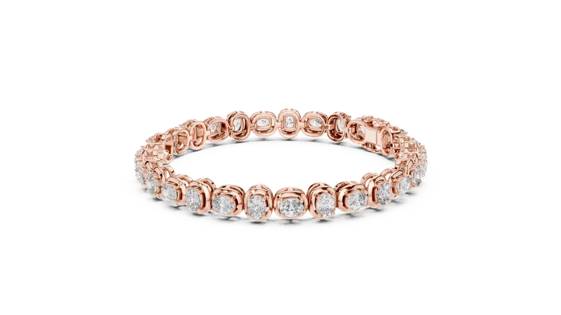 18K Gold Cushion Diamond Pavé Bracelet – 6.82 ct (GLBR-0042) – Bracelets by Ivanka & Co