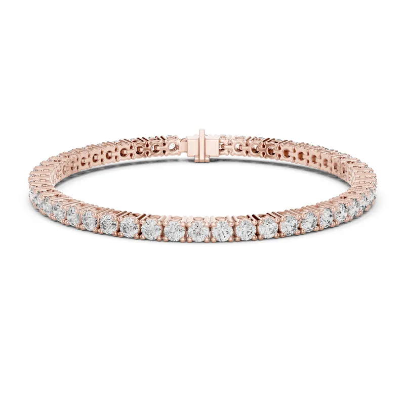 18K Gold Round Diamond Pavé Bracelet – 6.37 ct (GLBR-0043) – Bracelets by Ivanka & Co