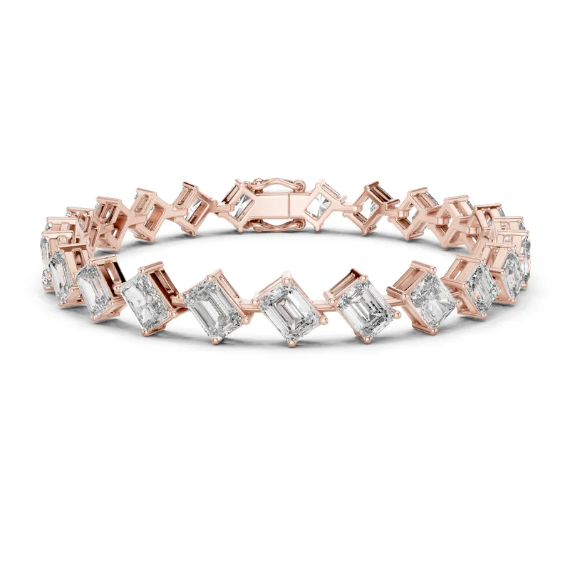 18K Gold Emerald Diamond Pavé Bracelet – 13.73 ct (GLBR-0046) – Bracelets by Ivanka & Co