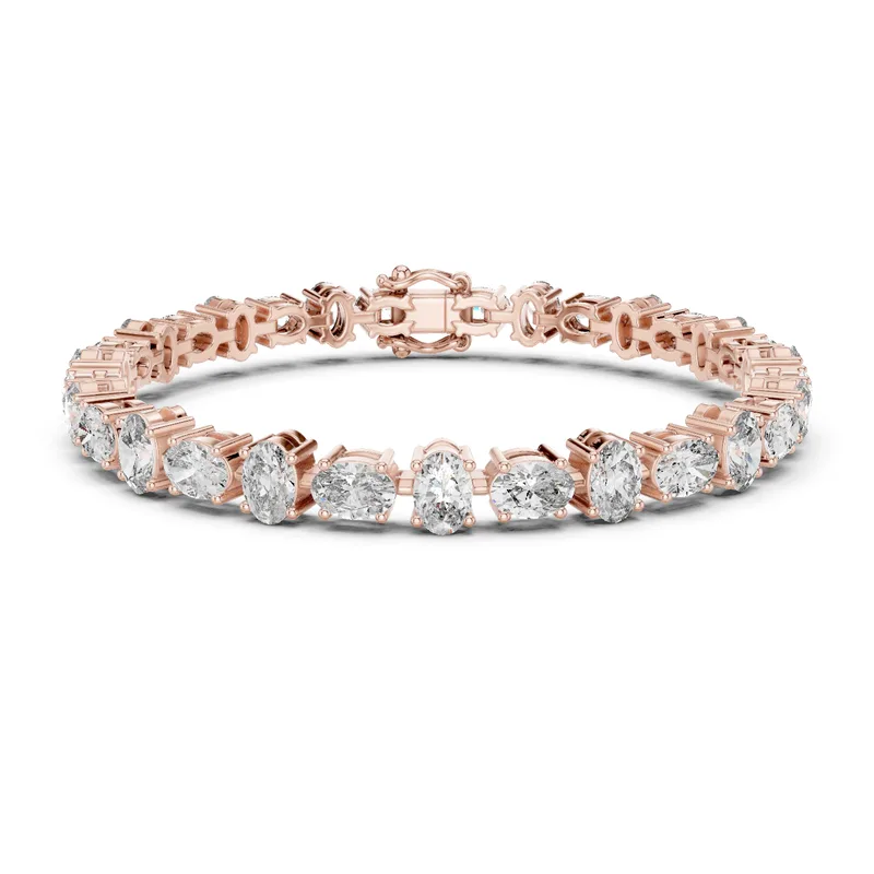 18K Gold Oval Diamond Pavé Bracelet – 7.71 ct (GLBR-0047) – Bracelets by Ivanka & Co
