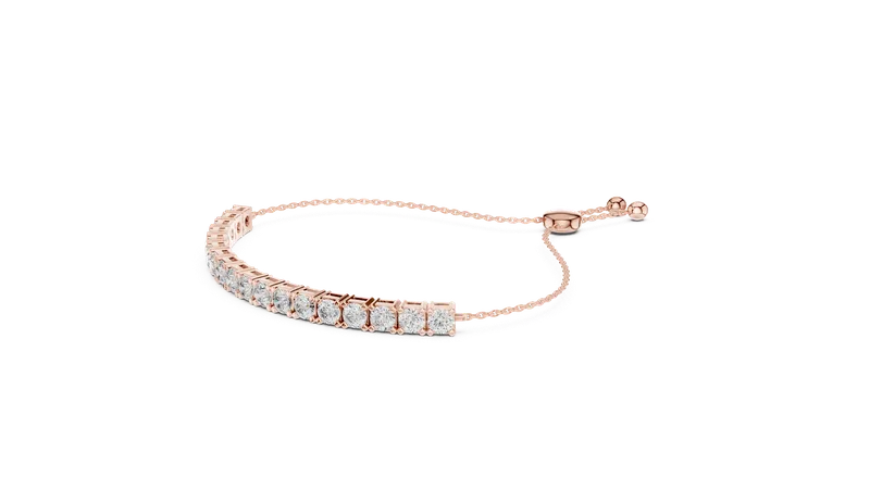 18K Gold Round Diamond Pavé Bracelet – 5.94 ct (GLBR-0068) – Bracelets by Ivanka & Co