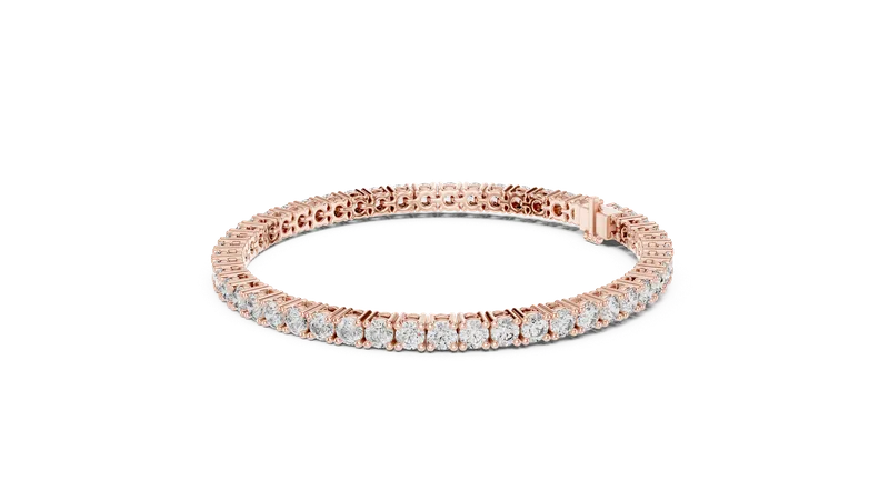 18K Gold Round Diamond Pavé Bracelet – 6.37 ct (GLBR-0099) – Bracelets by Ivanka & Co