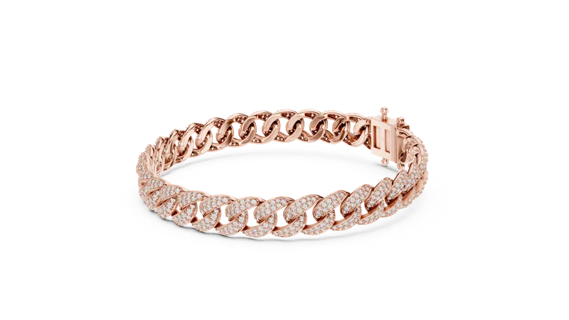 18K Gold Round Diamond Pavé Bracelet – 4.997 ct (GLBR-0116) – Bracelets by Ivanka & Co